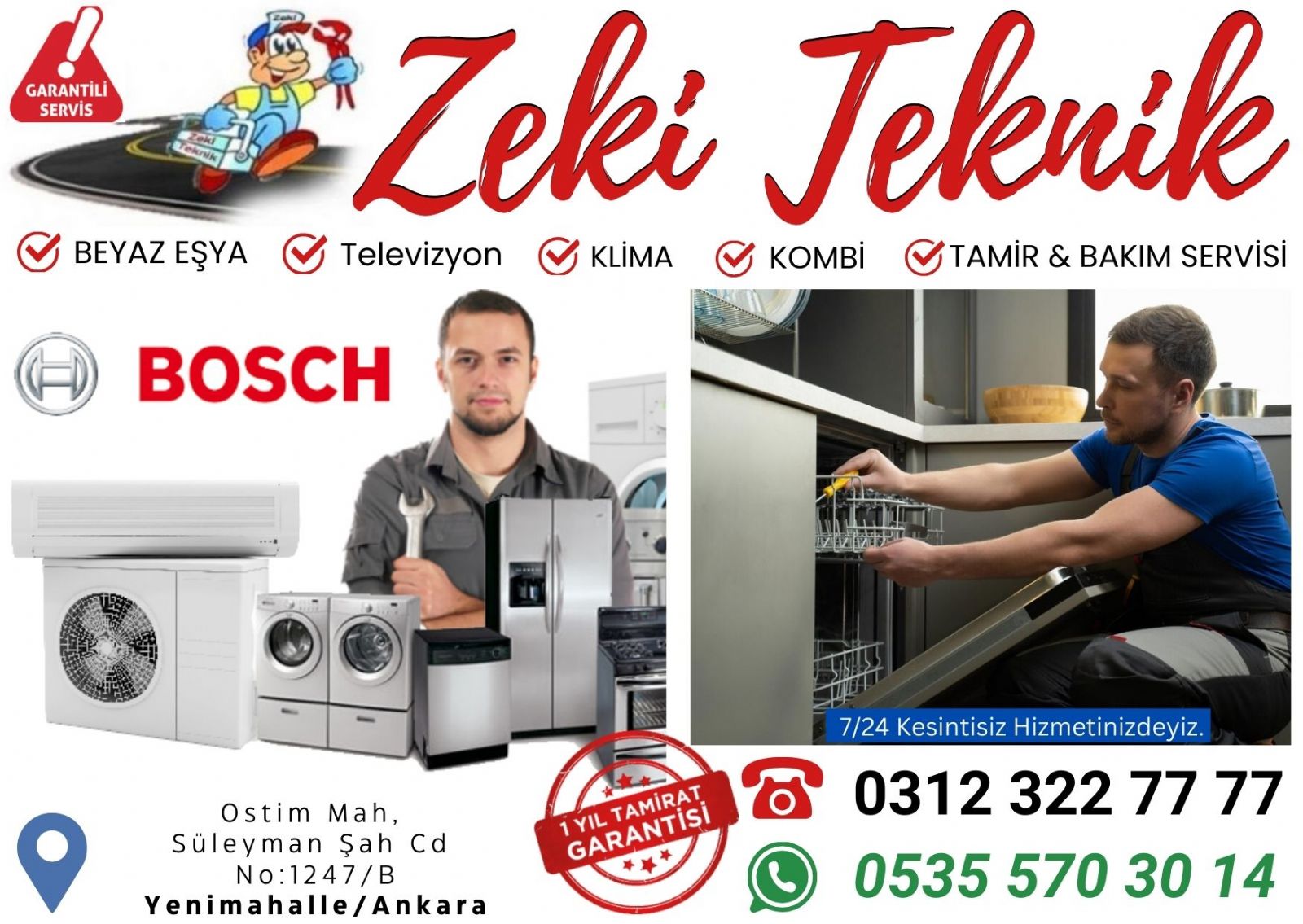 Ostim Bosch Servisi